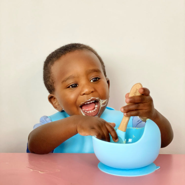 Dover Blue Soft Suction Silicone Baby & Toddler Set