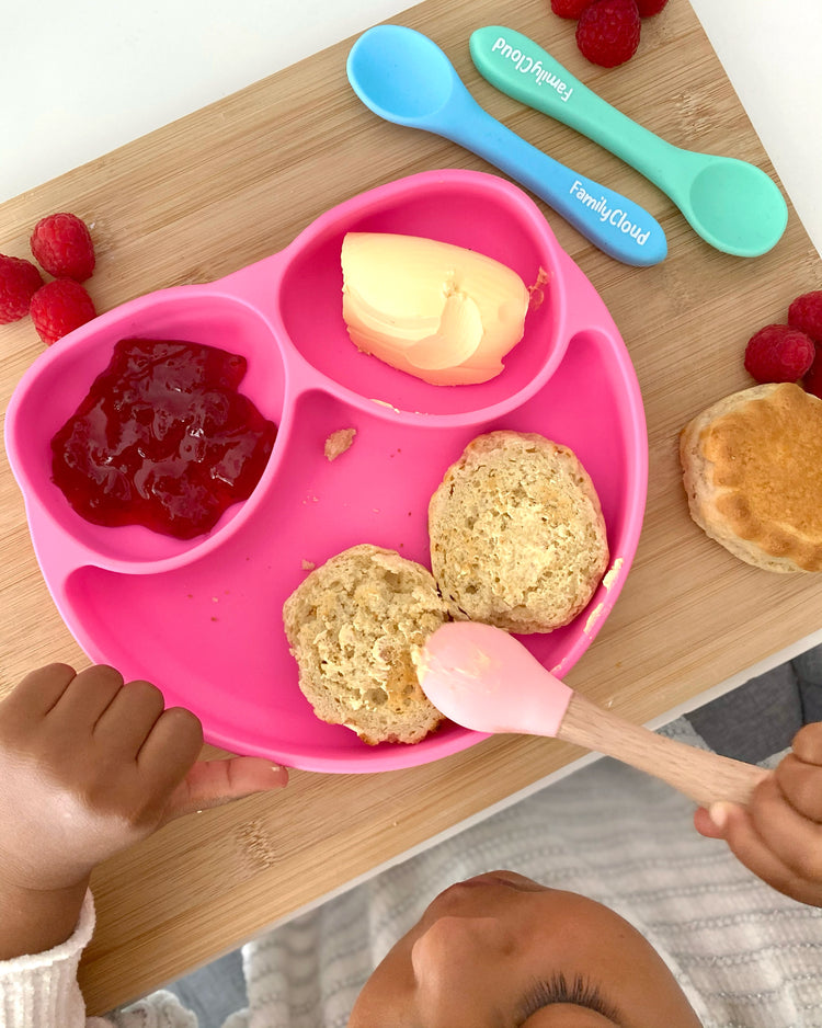 BPA Free Soft Suction Happy Plate
