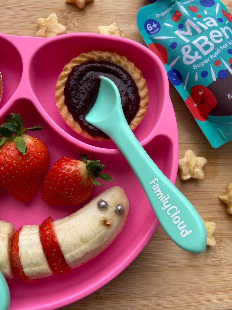 BPA Free Soft Suction Happy Plate