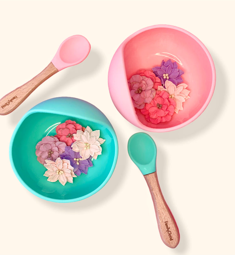 Lush Pink Soft Suction Silicone Baby & Toddler Set