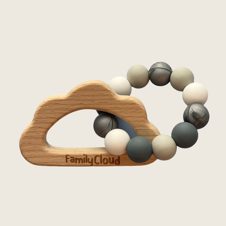 Marble/Cloud Easy Grip Silicone Teether