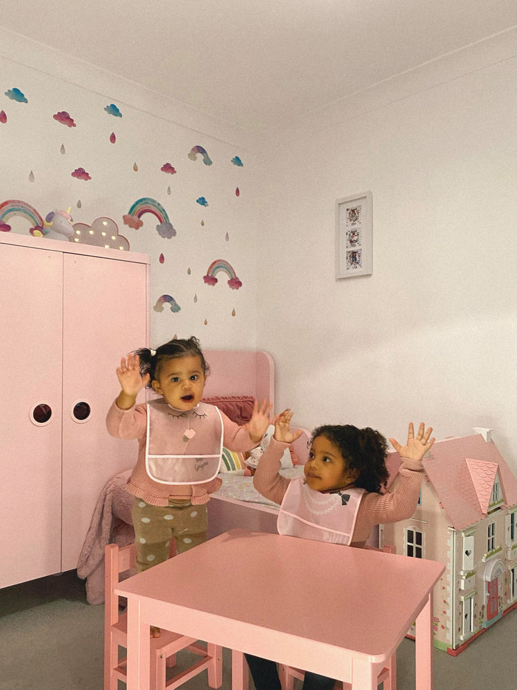 Baby & Toddler Waterproof Ballerina Pink Three Bibs
