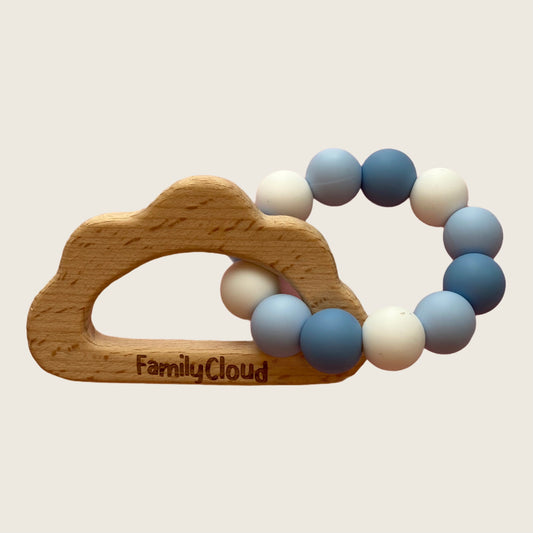 Nautical/Cloud Easy Grip Silicone Teether